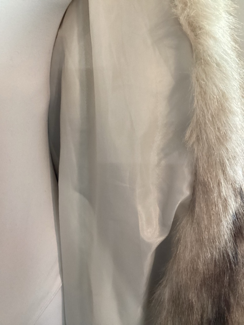 Noble Relish Faux Fur Coat S Multicolor Long Plush Jacket NWT Luxury - Picture 5 of 8